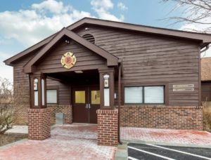 front entrance to iaff center of excellence